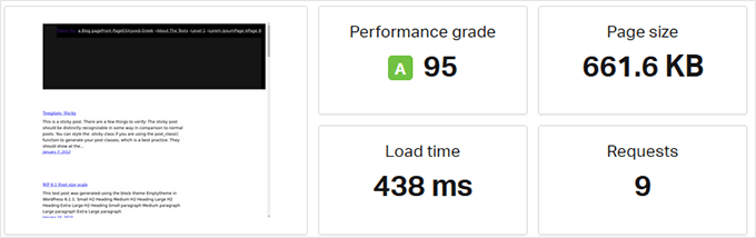 Hosting.com hastighetstest